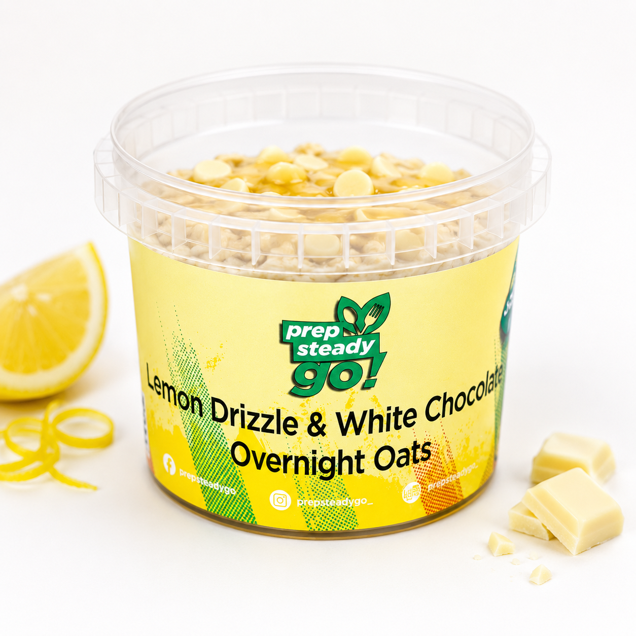 Lemon Drizzle & White Chocolate Overnight Oats