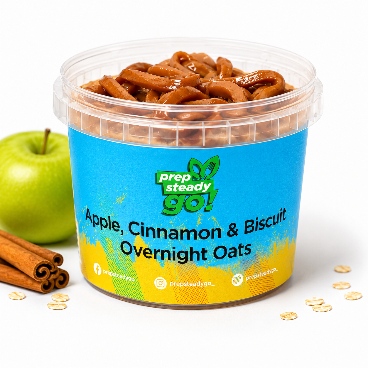 Apple, Cinnamon & Biscoff Overnight Oats